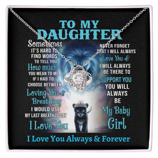 [ALMOST SOLD OUT] TO MY DAUGHTER FROM DAD - LOVE KNOT NECKLACE