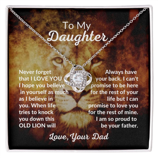[ALMOST SOLD OUT] TO MY DAUGHTER - LOVE KNOT NECKLACE