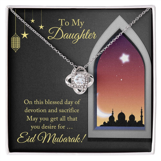 Almost Sold Out - TO MY DAUGHTER FOR EID – LOVE KNOT NECKLACE