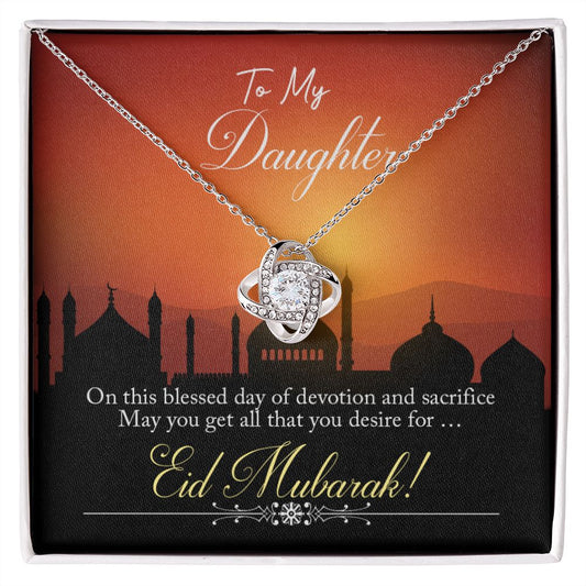 Almost Sold Out - TO MY DAUGHTER FOR EID – LOVE KNOT NECKLACE