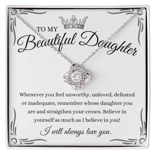 [Almost Sold Out] TO MY DAUGHTER - LOVE KNOT NECKLACE