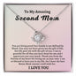 [50% OFF TODAY] TO MY AMAZING SECOND MOM - LOVE KNOT NECKLACE