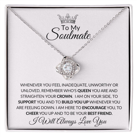 Almost Sold Out -  TO MY SOULMATE - LOVE KNOT NECKLACE