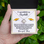 Almost sold out- Personalized Necklace - To my Daughter For Graduation - Beautiful Love Knot Necklace