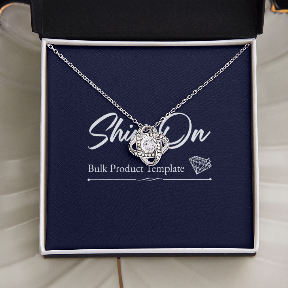Love Knot Necklace - Silver and Gold