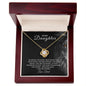 [50% OFF TODAY] TO MY DAUGHTER - LOVE DAD - LOVE KNOT NECKLACE