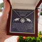 Almost sold out- Personalized Necklace - To my Daughter For Graduation - Beautiful Love Knot Necklace
