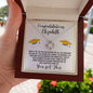 Almost sold out- Personalized Necklace - To my Daughter For Graduation - Beautiful Love Knot Necklace