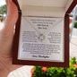 Almost sold out- Personalized Necklace - To my Wife - Wedding Song - Beautiful Love Knot Necklace