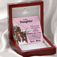 Almost Sold Out -  TO MY DAUGHTER - LOVE KNOT NECKLACE
