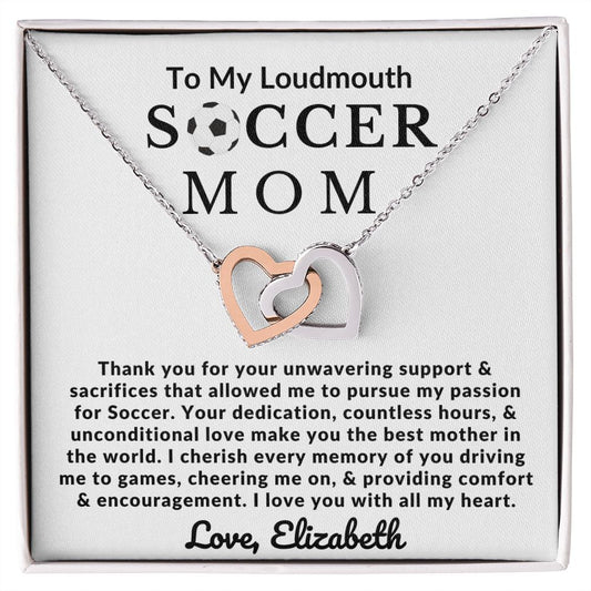Almost sold out- To my Mom - Beautiful Interlocking Hearts Necklace