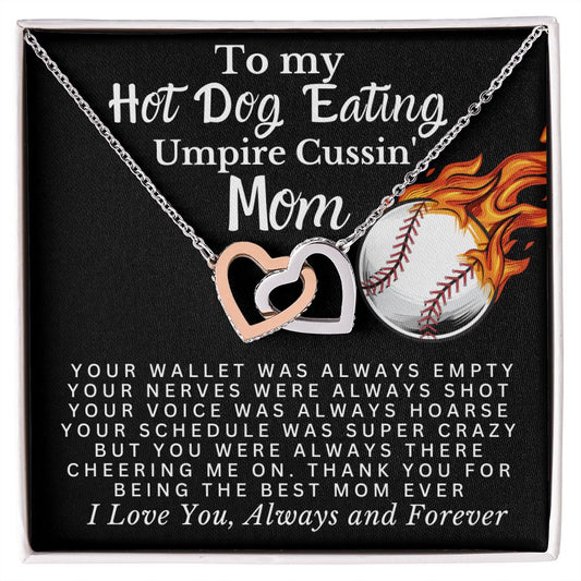 Almost Sold Out - Baseball Mom - Interlocking Hearts Necklace
