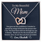 Almost sold out- To my Mom - Beautiful Interlocking Hearts Necklace