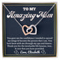 Almost sold out- To my Mom - Beautiful Interlocking Hearts Necklace
