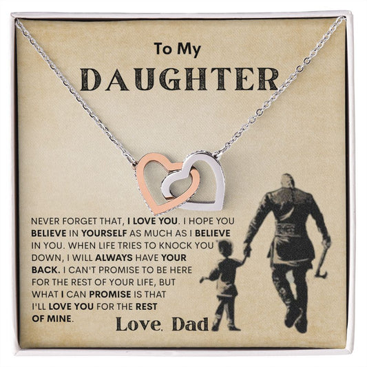 TO MY DAUGHTER - LOVE KNOT NECKLACE