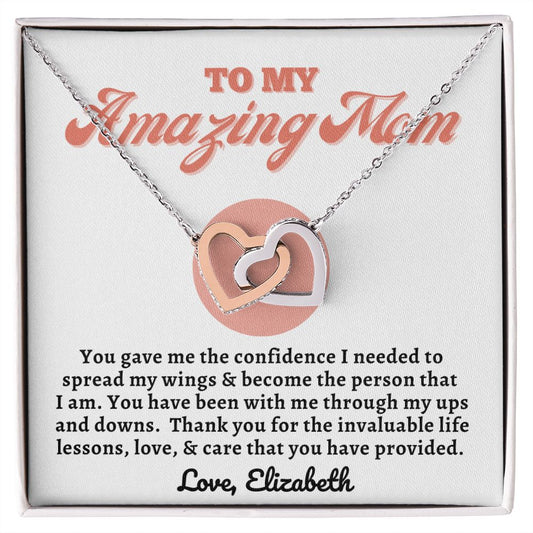Almost sold out- To my Mom - Beautiful Interlocking Hearts Necklace