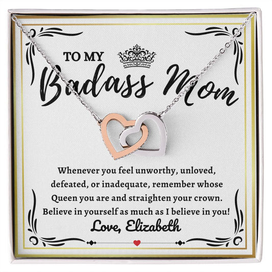 Almost sold out- To my Mom - Beautiful Interlocking Hearts Necklace