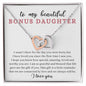 [ALMOST SOLD OUT] TO MY BONUS DAUGHTER - INTERLOCKING HEARTS NECKLACE