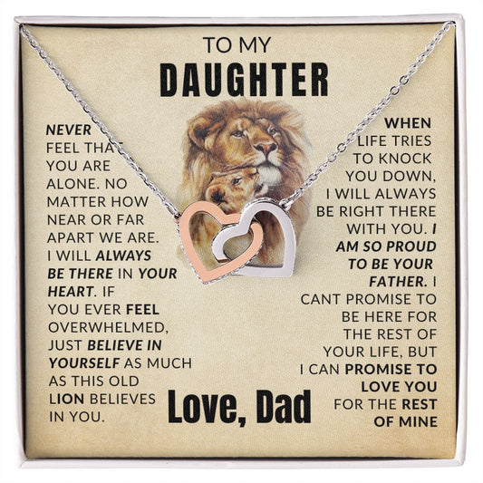 TO MY DAUGHTER - LOVE KNOT NECKLACE
