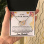 Personalized - Almost sold out- To my Super Mom - Beautiful Interlocking Hearts Necklace