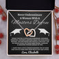 Almost sold out- To my Daughter For Graduation - Beautiful Interlocking Hearts Necklace