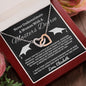 Almost sold out- To my Daughter For Graduation - Beautiful Interlocking Hearts Necklace