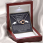 Almost sold out- To my Daughter For Graduation - Beautiful Interlocking Hearts Necklace