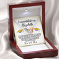 Almost sold out- To my Daughter For Graduation - Beautiful Interlocking Hearts Necklace