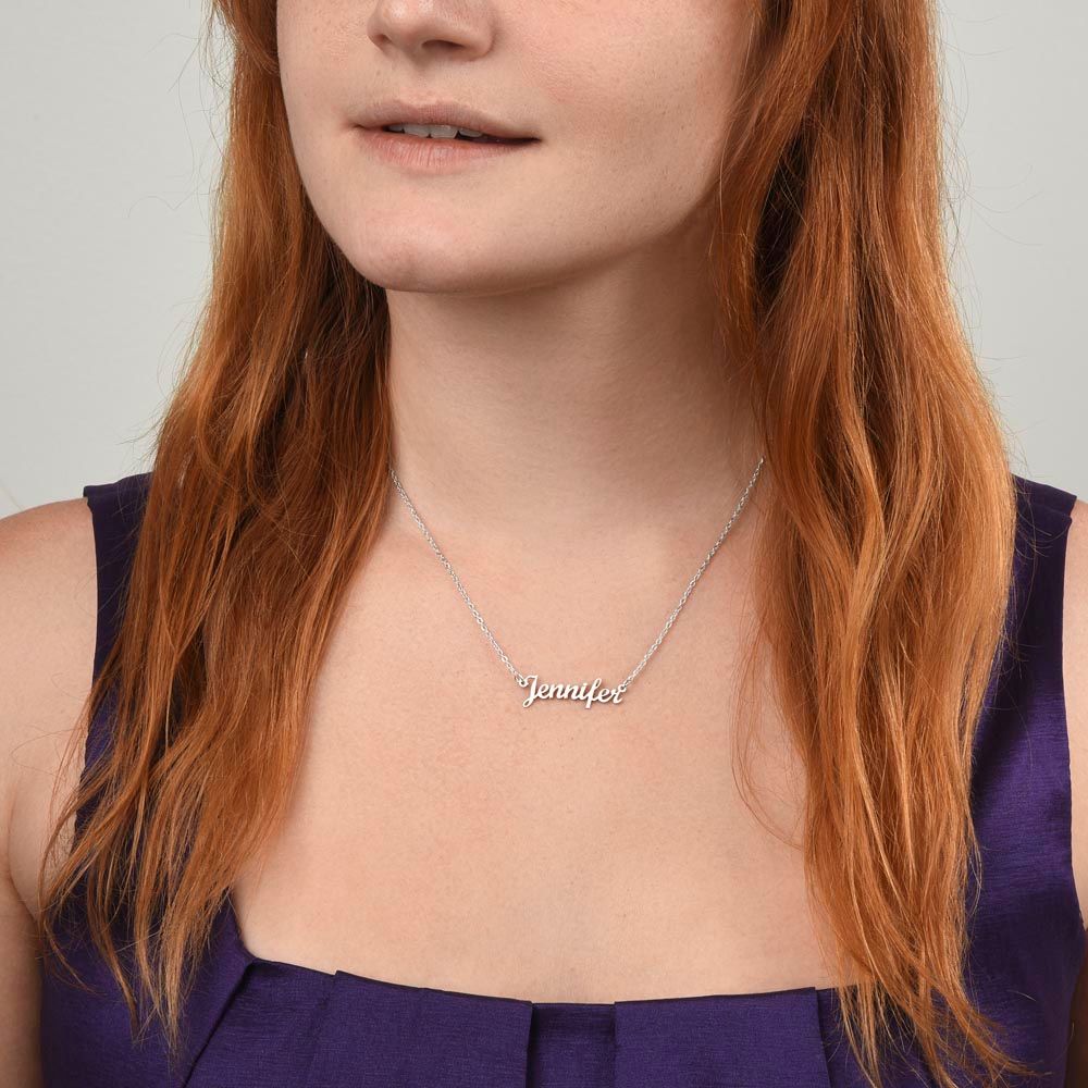 [50% OFF TODAY] TO MY DAUGHTER- PERSONALIZED NAME NECKLACE I MADE & SHIPS FROM USA
