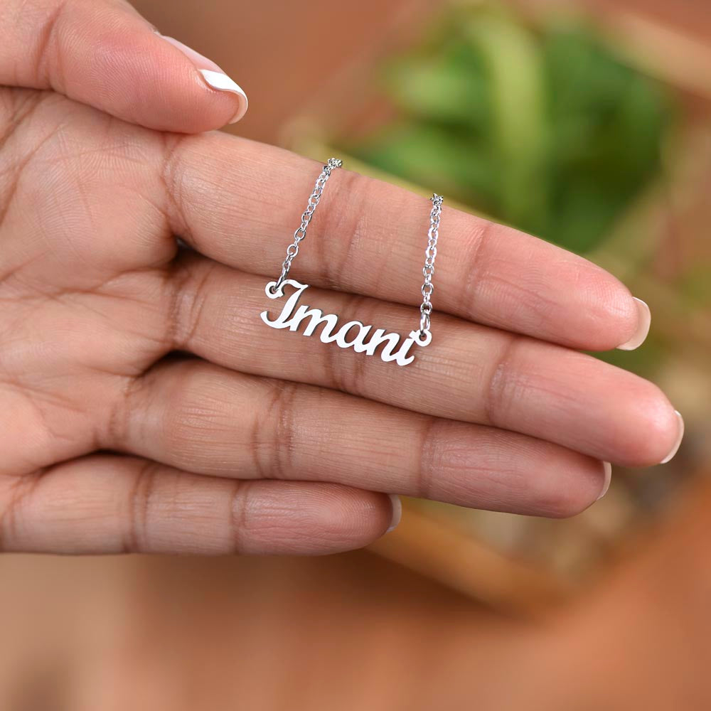 [50% OFF, GET YOURS TODAY] TO MY DAUGHTER I PERSONALIZED NAME NECKLACE I MADE & SHIPS FROM THE USA