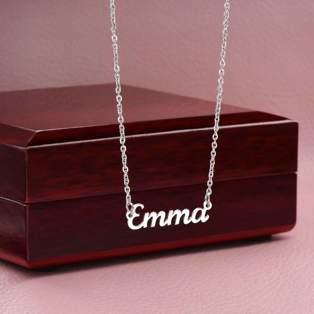 [50% OFF TODAY] TO MY DAUGHTER- PERSONALIZED NAME NECKLACE I MADE & SHIPS FROM USA