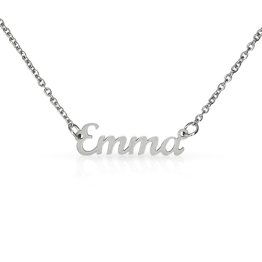 [50% OFF, GET YOURS TODAY] JUST FOR HER NAME NECKLACE ❤️ I MADE & SHIPS FROM THE USA
