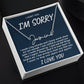Almost Sold Out -  I AM SORRY - SIGNATURE CURSIVE NAME NECKLACE