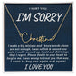 Almost Sold Out -  I AM SORRY - SIGNATURE CURSIVE NAME NECKLACE
