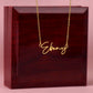Almost Sold Out -  I AM SORRY - SIGNATURE CURSIVE NAME NECKLACE