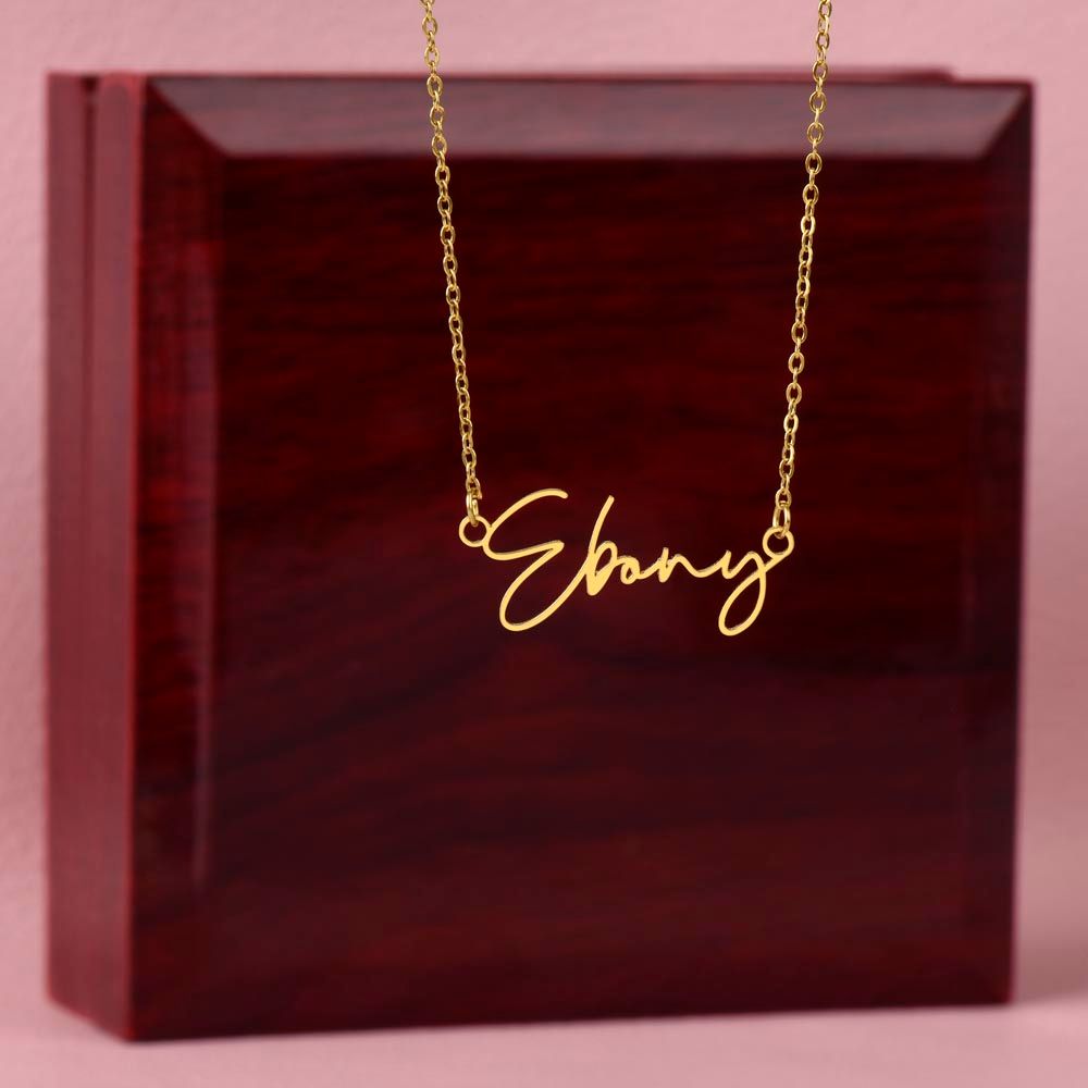 Almost Sold Out -  I AM SORRY - SIGNATURE CURSIVE NAME NECKLACE