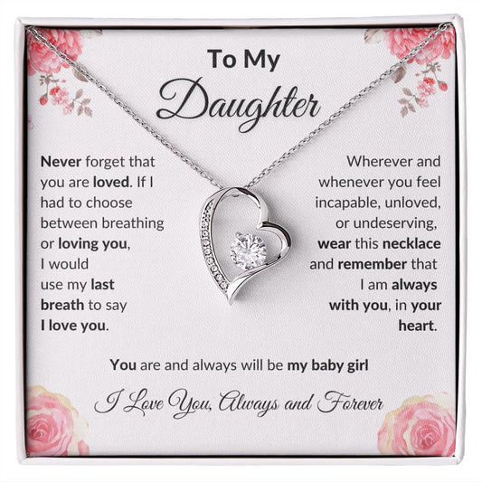 TO MY DAUGHTER - FOREVER LOVE NECKLACE
