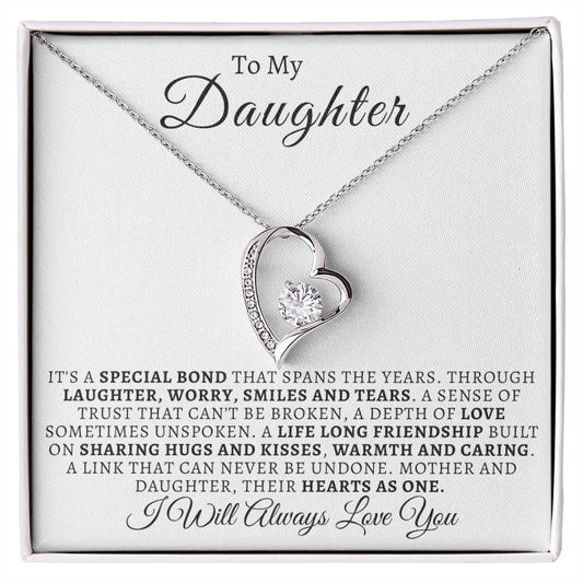 Almost Sold Out - TO MY DAUGHTER - FOREVER HEART NECKLACE