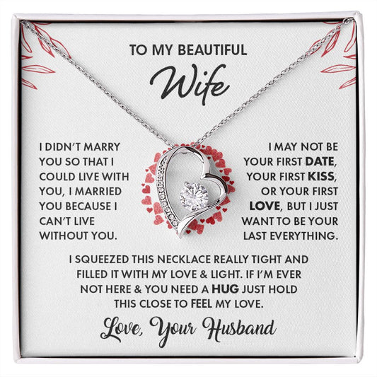 [Almost Sold Out] To My Beautiful Wife - Forever Love Necklace