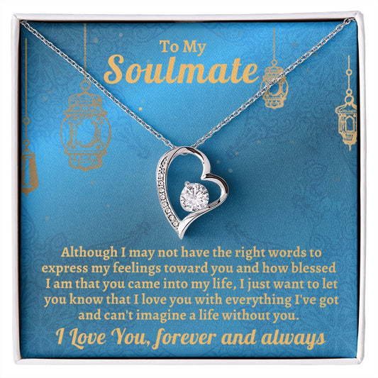Almost Sold Out - TO MY SOULMATE - FOREVER LOVE NECKLACE