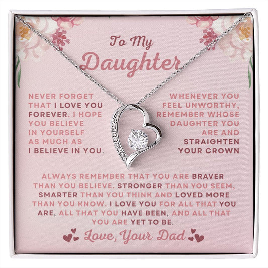 TO MY DAUGHTER - FOREVER LOVE NECKLACE