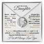 [50% OFF TODAY]  TO MY LOVELY DAUGHTER - FOREVER LOVE NECKLACE