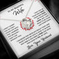 Beautiful Wife Can't Live Without You Gift - Forever Love Necklace
