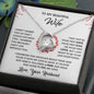 Beautiful Wife Can't Live Without You Gift - Forever Love Necklace