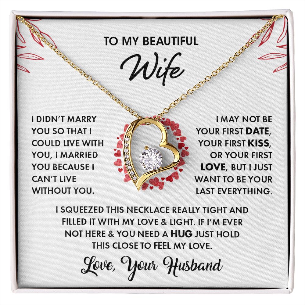 [Almost Sold Out] To My Beautiful Wife - Forever Love Necklace