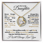[50% OFF TODAY]  TO MY LOVELY DAUGHTER - FOREVER LOVE NECKLACE
