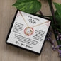 Beautiful Wife Can't Live Without You Gift - Forever Love Necklace