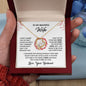 Beautiful Wife Can't Live Without You Gift - Forever Love Necklace