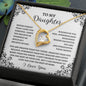 [ALMOST SOLD OUT] TO MY DAUGHTER - FOREVER LOVE NECKLACE