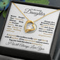 [50% OFF TODAY]  TO MY LOVELY DAUGHTER - FOREVER LOVE NECKLACE